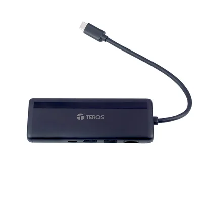 Concentrador de puertos (Hub) TEROS TE-7134N Gen 3 USB-C, 7 en 1