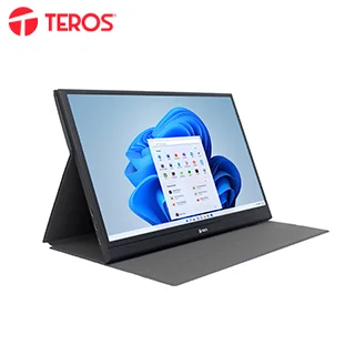 Monitor portátil TEROS TE-1501S, 15.6" FHD IPS, HDMI, USB-C, Audio out, Parlantes